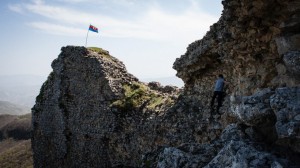 Andrew climbing Qala Alti