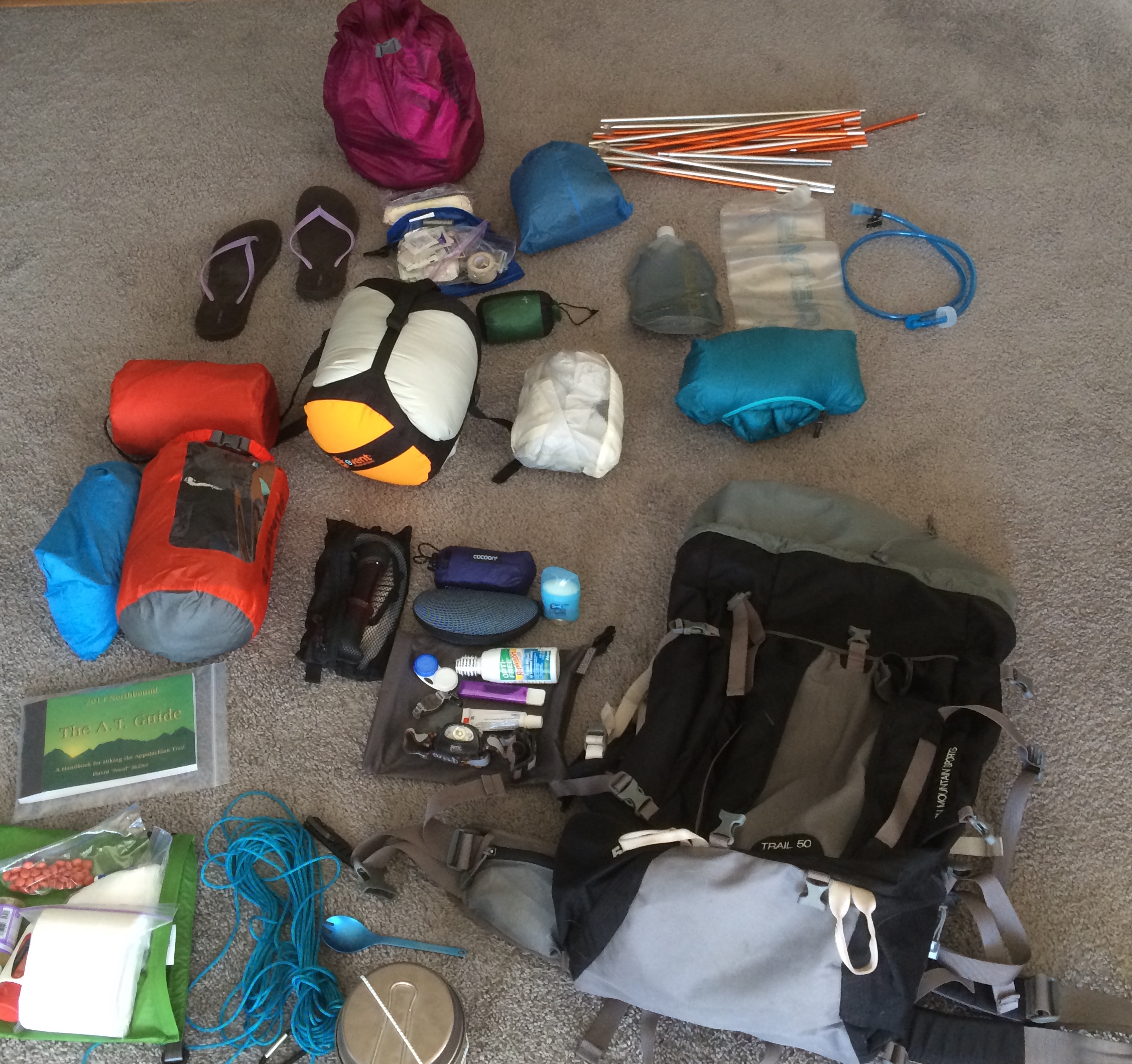 A 2014 Thru Hiker s Before After Appalachian Trail Gear List