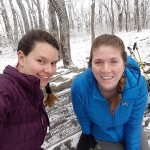 Stan and I on Springer!! All the snow made us feel right at home.