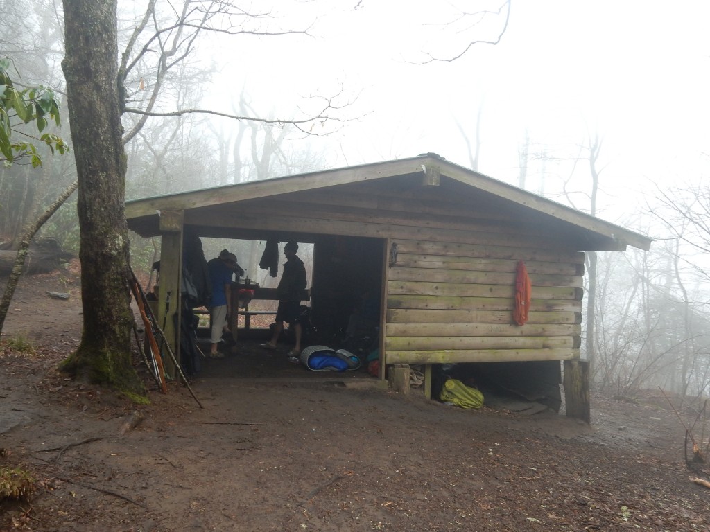 Example of a shelter- this one is Carter Gap and the only one that we've stayed in so far!