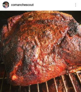 The mouth watering pork butt that we ate at Neel's Gap! Photo credit to the pulled pork master Ken @comanchescout on Instagram