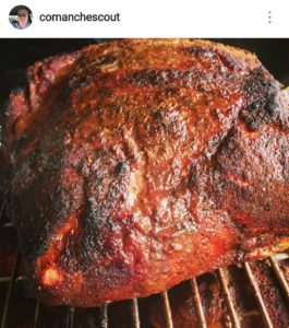 The mouth watering pork butt that we ate at Neel's Gap! Photo credit to the pulled pork master Ken @comanchescout on Instagram