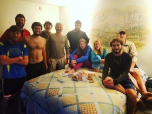 When hiker trash takes over Dalton. Lightning, Rasa, Al Dente, Going Postal, MacGyver, Seam, Me, Goldie, Sealtree and Dr Trails. I hadn't seen some of these guys since Georgia!!