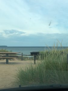 Here is a picture of Lake Superior ~20 minutes from Hiawatha National Forest (because I forgot to take anymore pictures hiking)