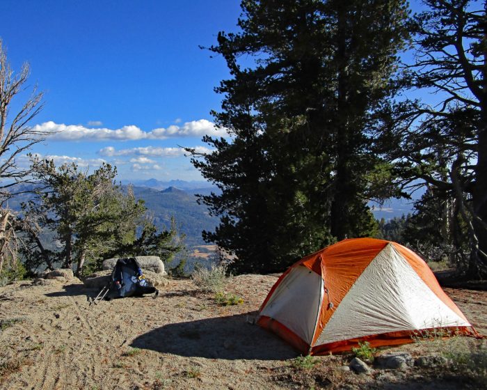 Camp near Freel Meadow