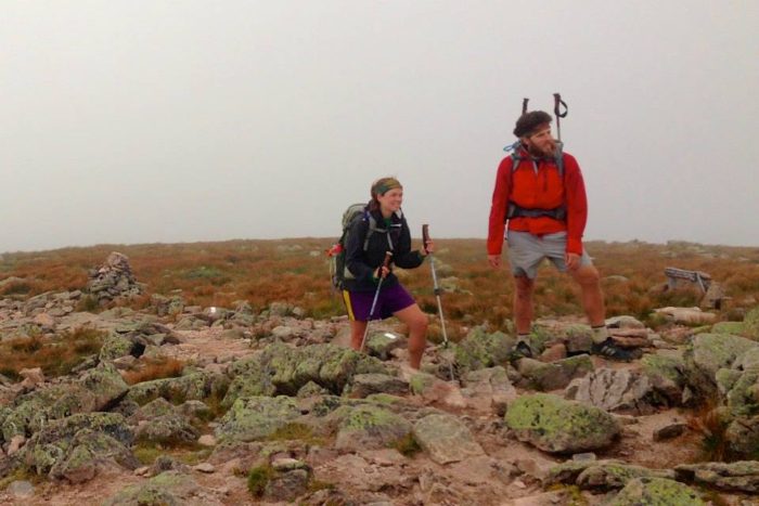 a photo of two Appalachian trail thru-hikers and future pacific crest trail thru-hikers