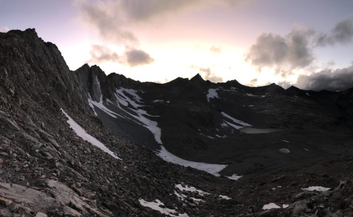 Sunset at Mather Pass