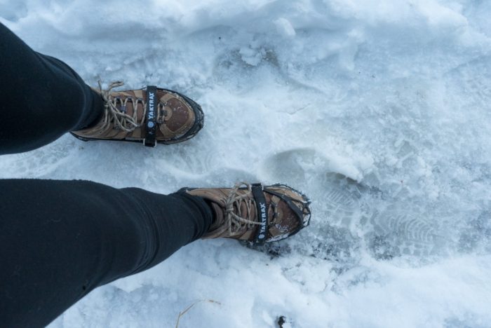 hiking with crampons