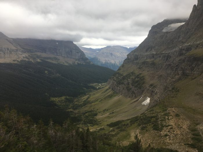 Glacier carved valley