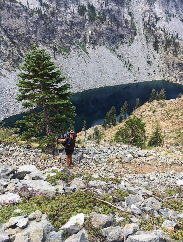 An alpine lake in Northern California.