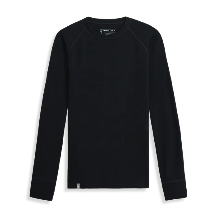 black ibex woolies 1 long-sleeve crew top