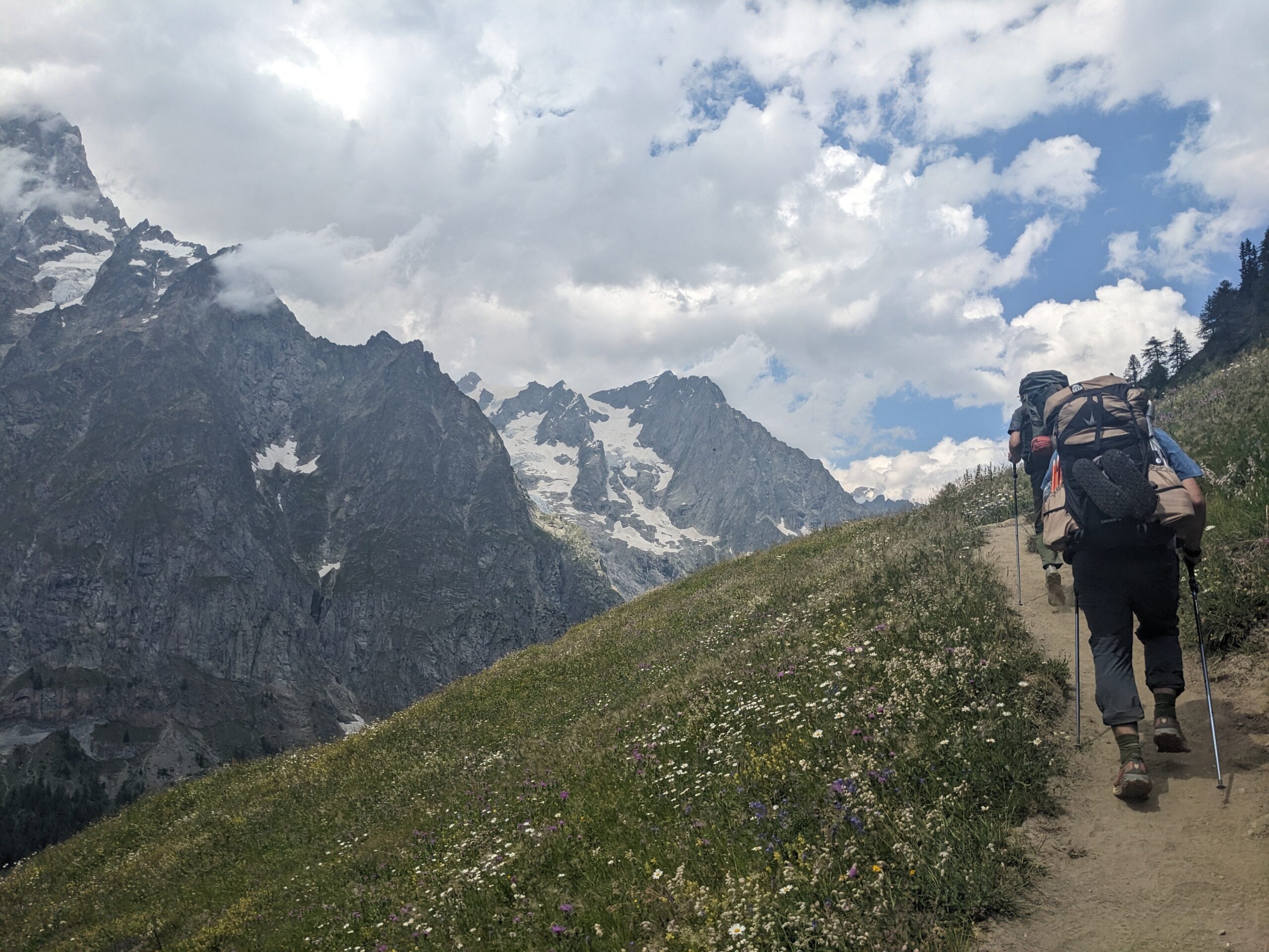 backpack size tour du mont blanc