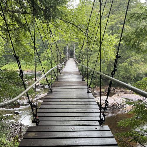 Suspension Bridge on the Northville Placid Trail