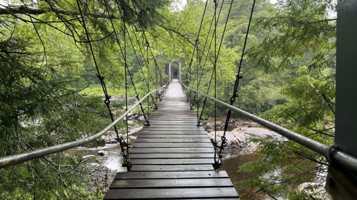 Suspension Bridge on the Northville Placid Trail