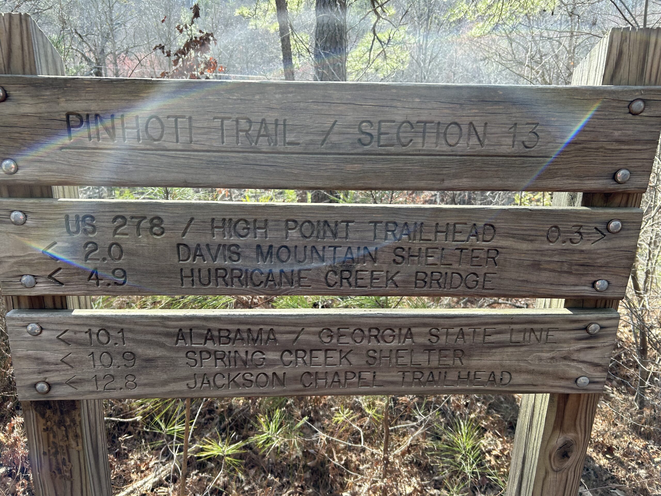 Pinhoti Trail: Off Mt Oakley onto Mt Davis Shelter - The Trek
