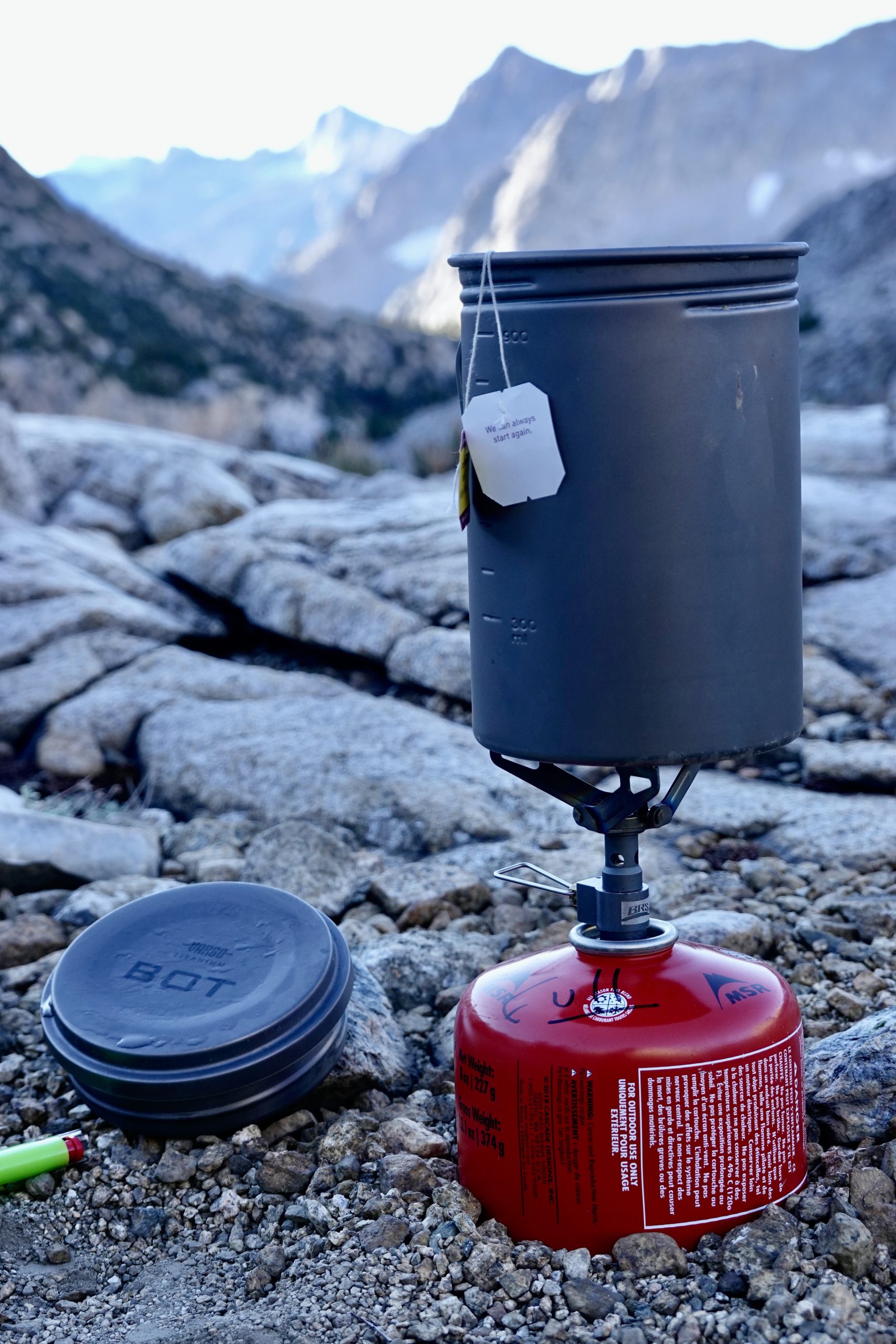 thumbnail image 2 of Vargo Titanium BOT HD Camping Pot - Ultralight Backpacking Cookware - Gray - 1 Set 2 of 4