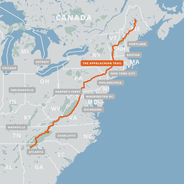 Appalachian Trail Map
