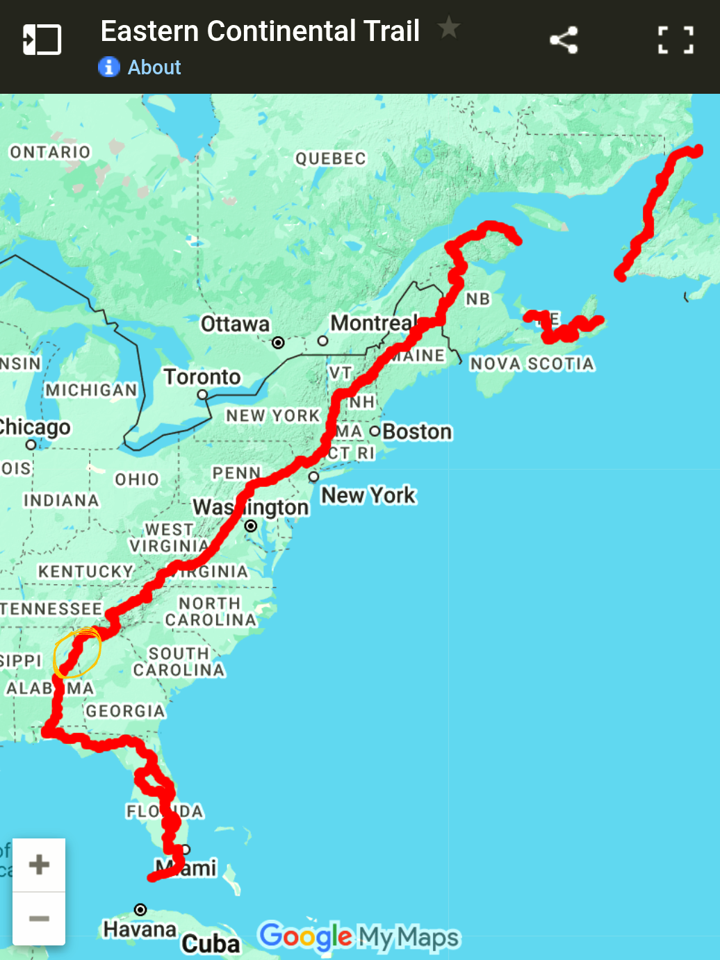 pinhoti trail thru hike