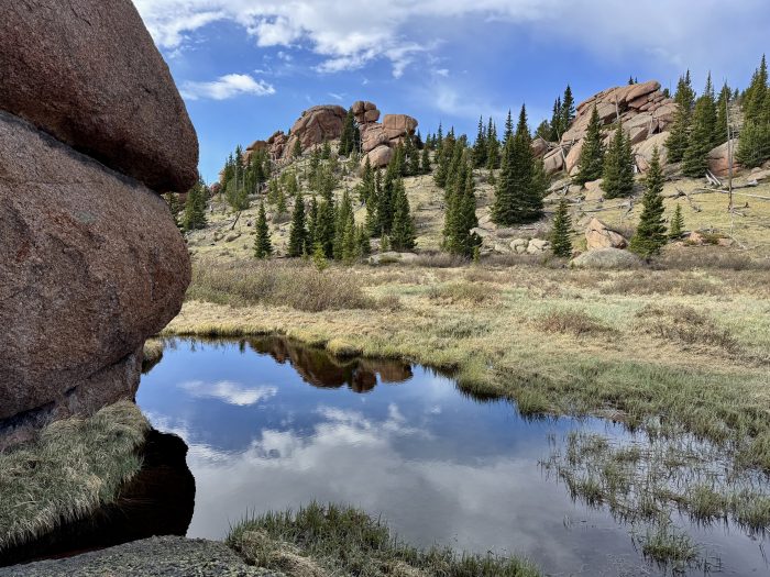 Beautiful water hole in Lost Creek's desert