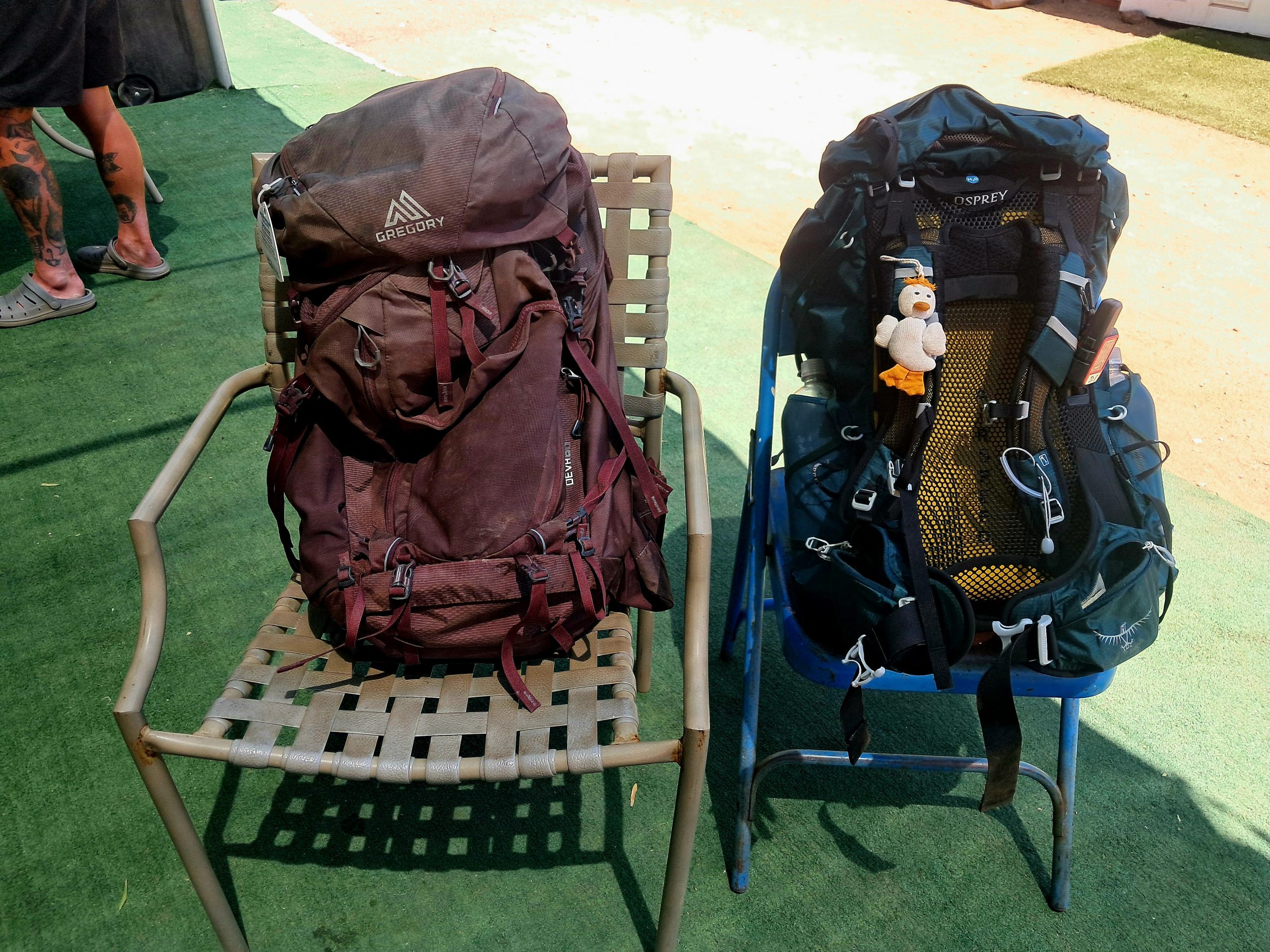From old backpack to new (sob)