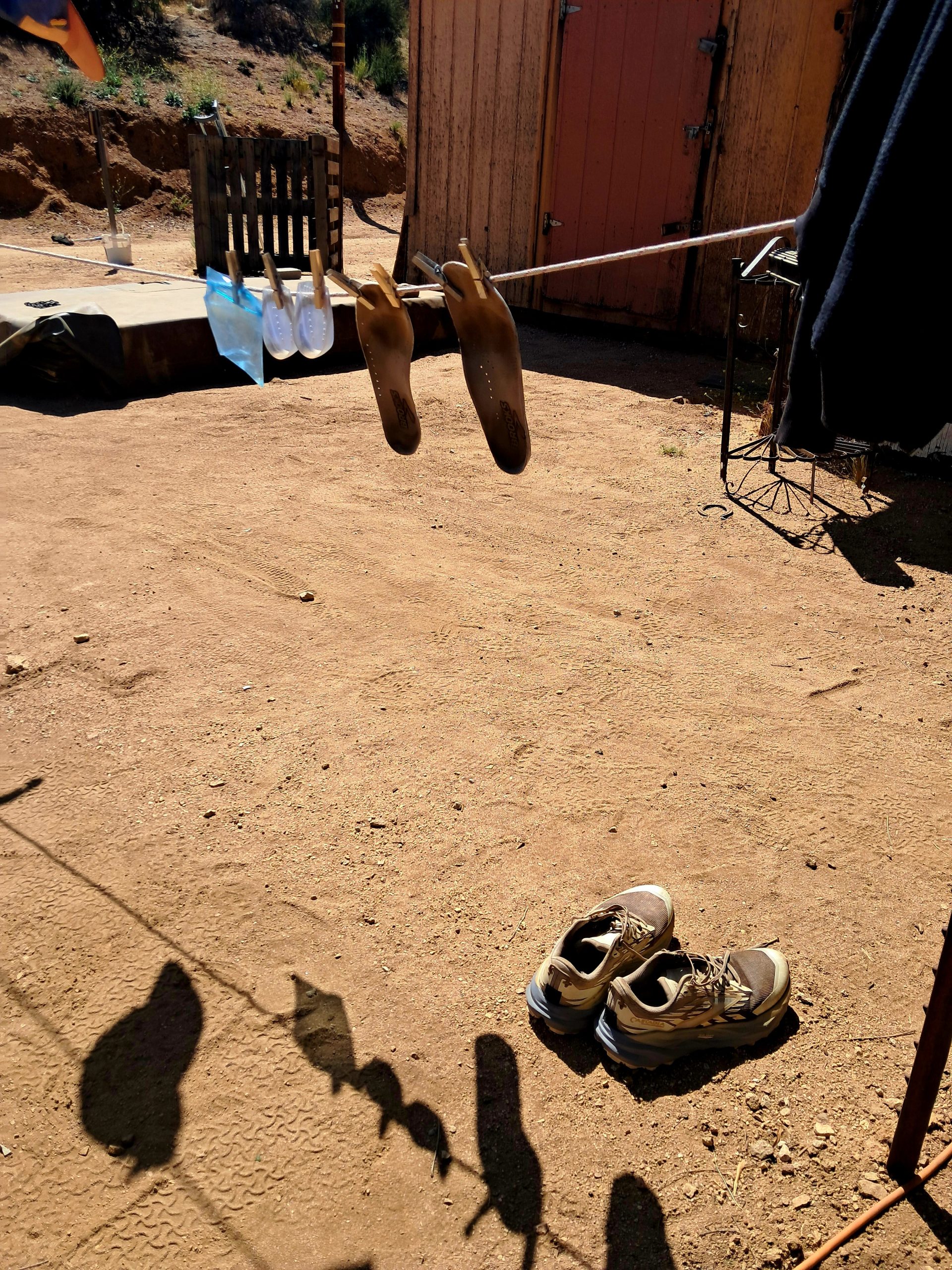 I even washed my shoes well! the poor deserved it