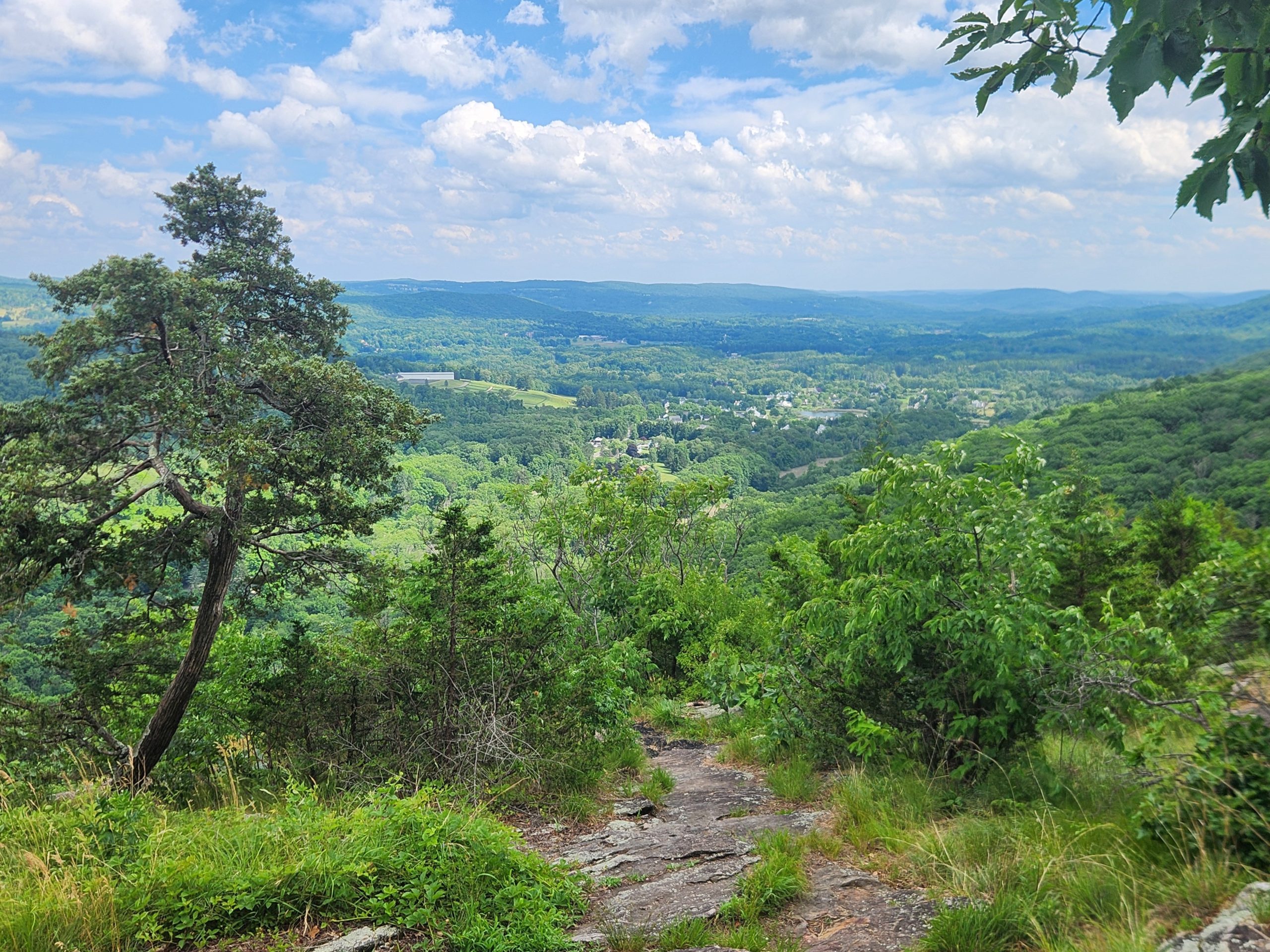 Rocky Overlook DescentRocky trail descending from the Appalachian Trail overlook overlooking the valley.