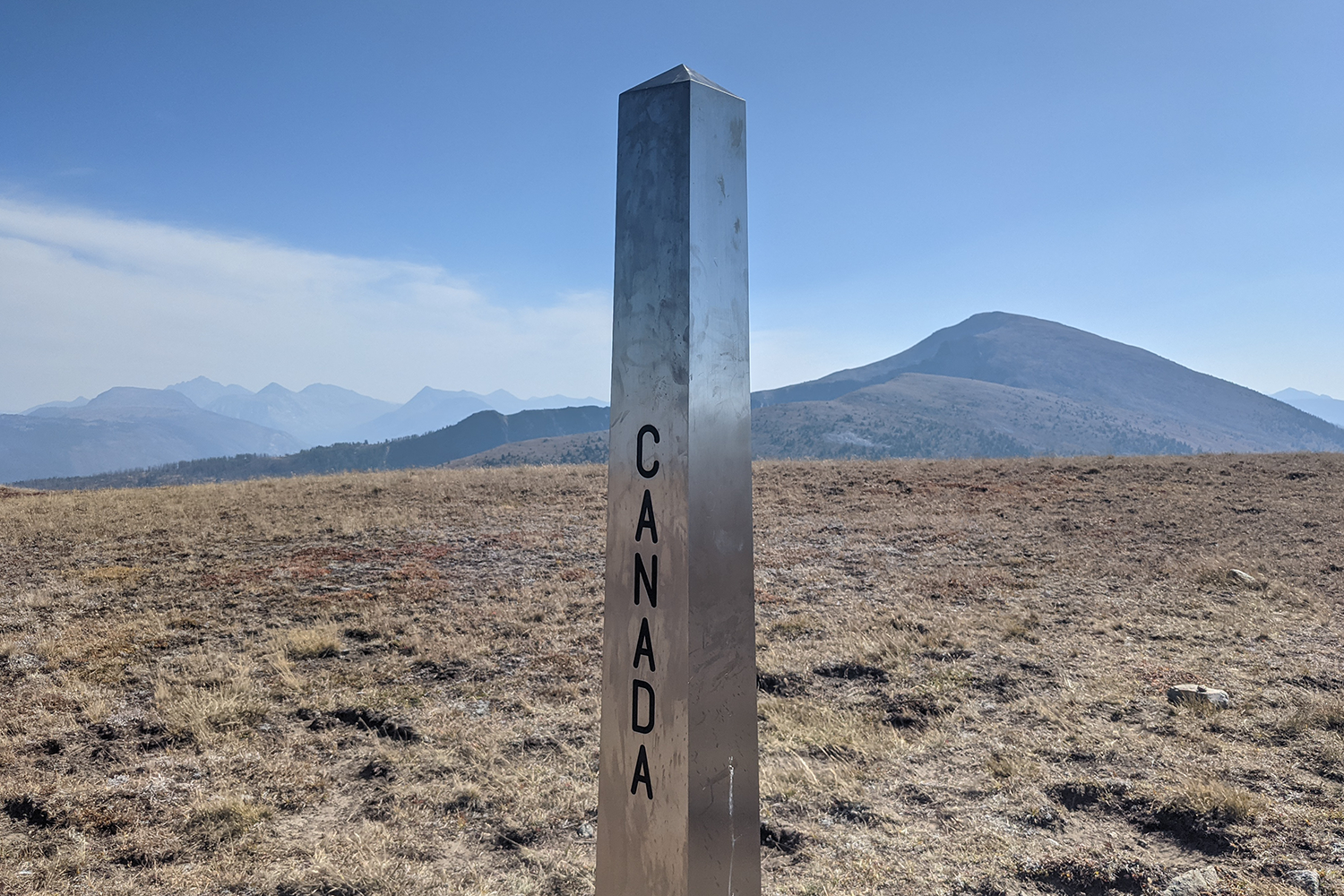 Monument 90 near Park Pass, Pasayten Wilderness
