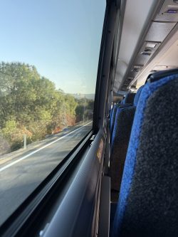 View from the bus window