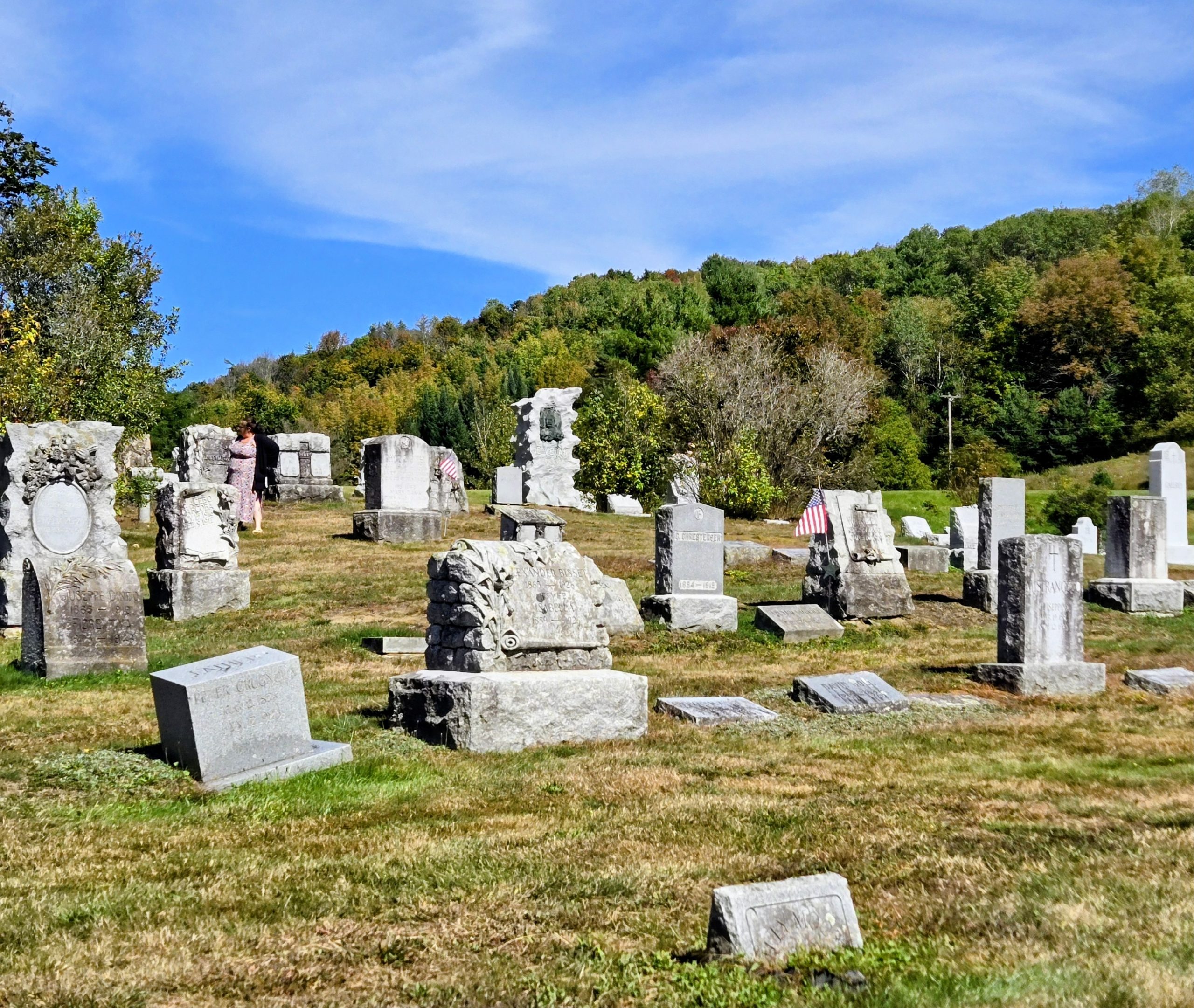 Memorial headstones of Barre Granite workers who died of silicosis